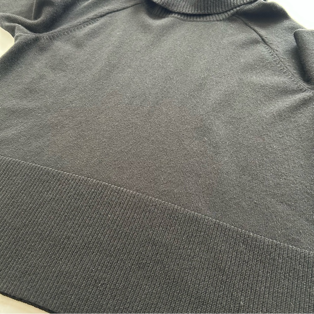 Athleta Alpine Turtleneck Sweater Wool & Cashmere Blend Black Large - Picture 11 of 11